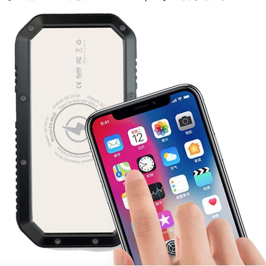 MagnaGear Wireless Solar Power Bank with Torch